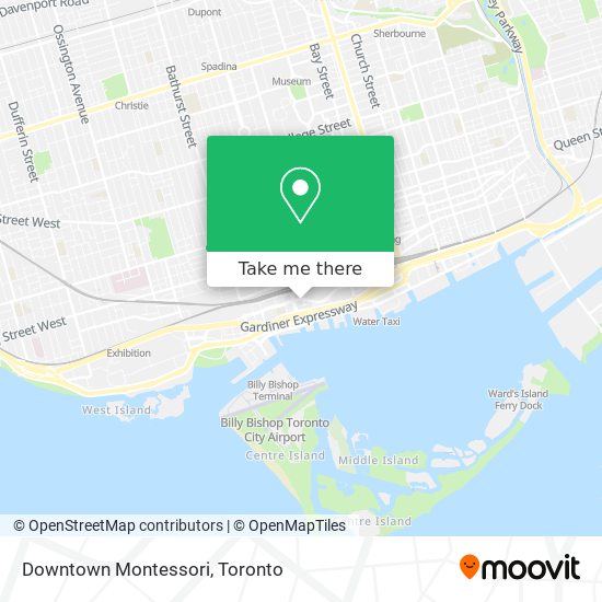 Downtown Montessori map