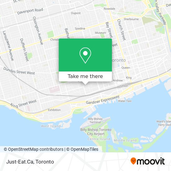 Just-Eat.Ca map