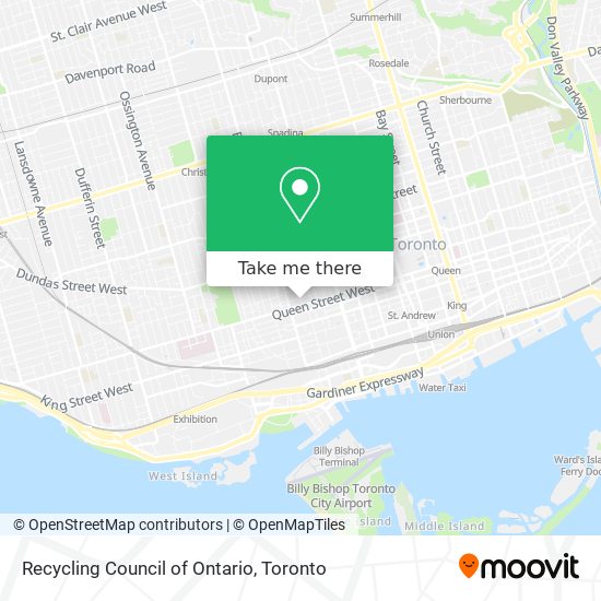 Recycling Council of Ontario map