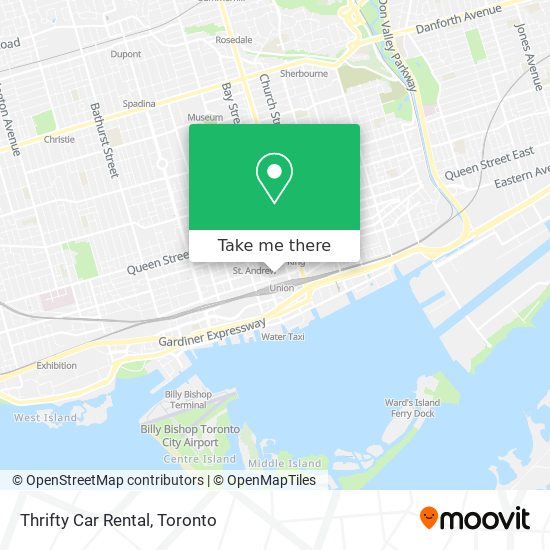 Thrifty Car Rental map