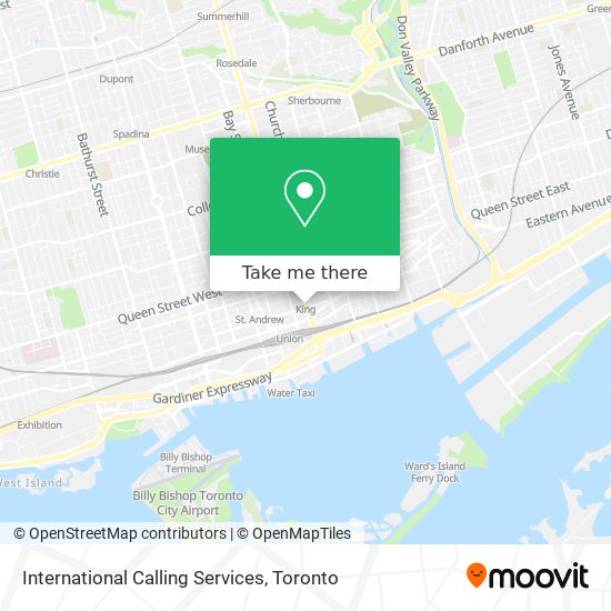 International Calling Services map