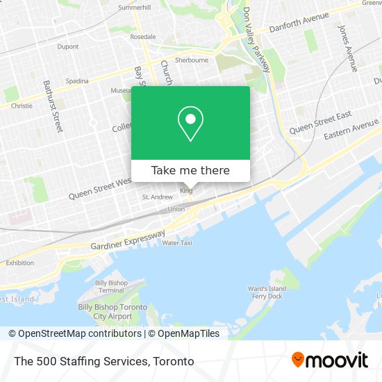 The 500 Staffing Services map