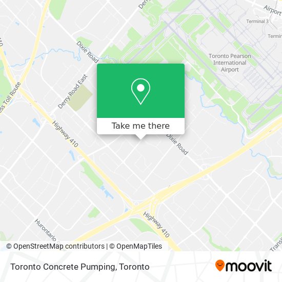 Toronto Concrete Pumping map