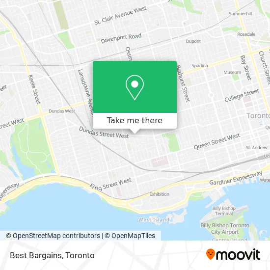 Best Bargains map