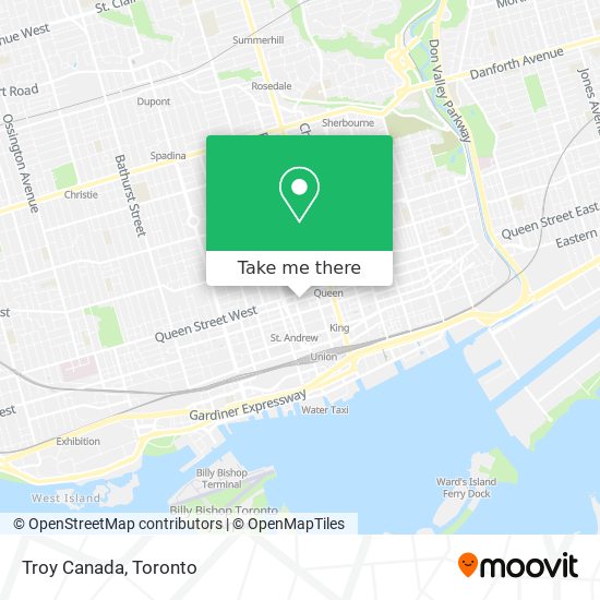 Troy Canada map