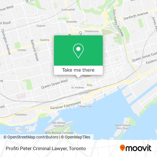 Profiti Peter Criminal Lawyer map