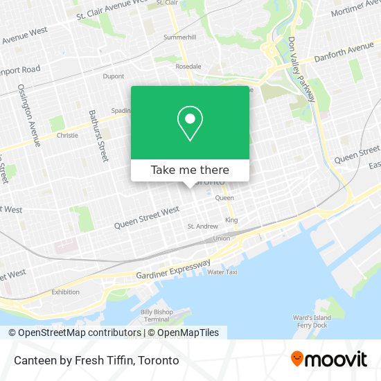 Canteen by Fresh Tiffin map