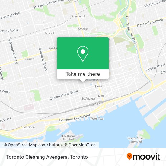 Toronto Cleaning Avengers map
