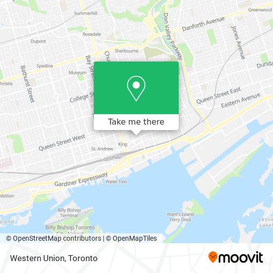 Western Union map