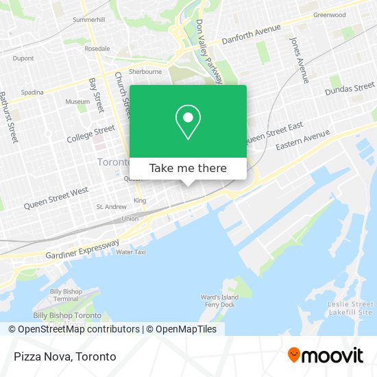 Pizza Nova map