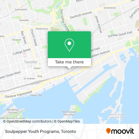 Soulpepper Youth Programs map