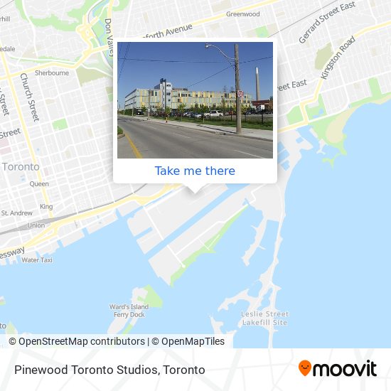 Pinewood Toronto Studios map