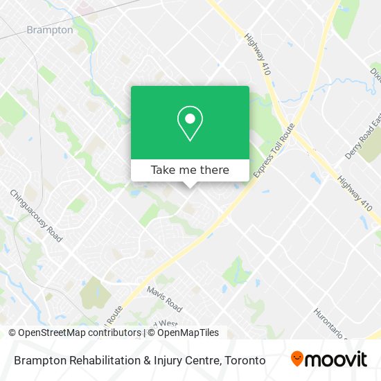 Brampton Rehabilitation & Injury Centre plan