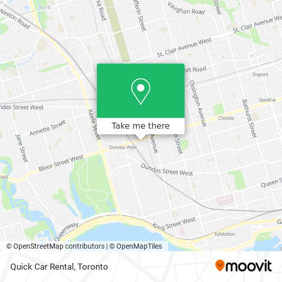 Quick Car Rental map