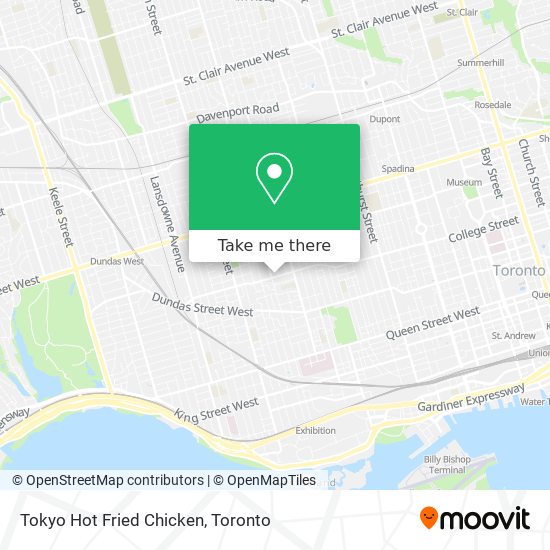 Tokyo Hot Fried Chicken map