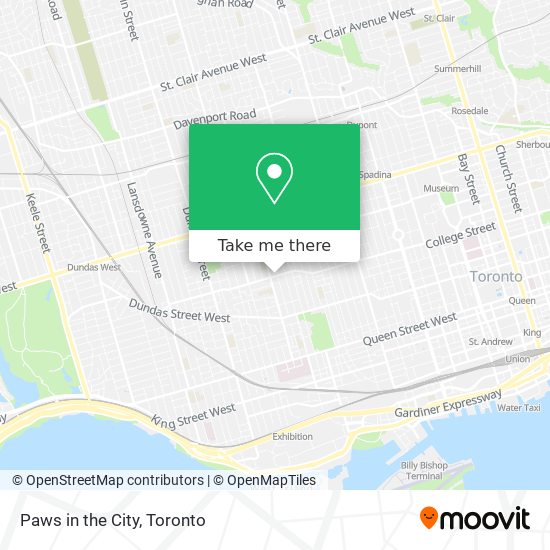 Paws in the City map