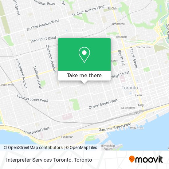 Interpreter Services Toronto map