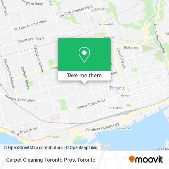 Carpet Cleaning Toronto Pros map