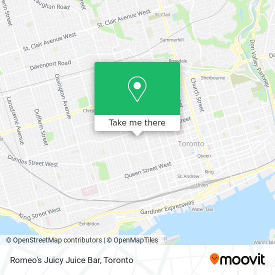 Romeo's Juicy Juice Bar map