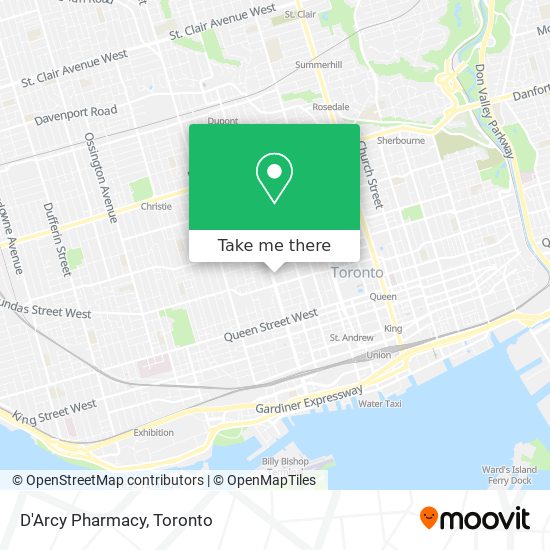 D'Arcy Pharmacy map