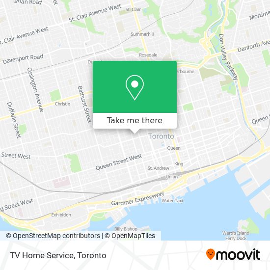 TV Home Service map