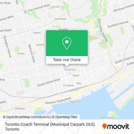 Toronto Coach Terminal (Municipal Carpark 263) map