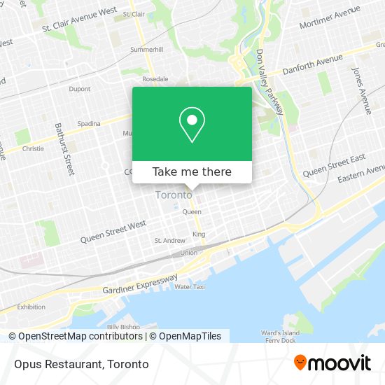 Opus Restaurant map