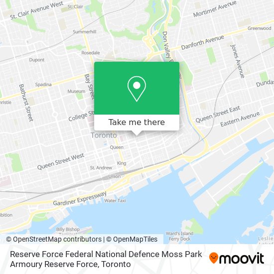 Reserve Force Federal National Defence Moss Park Armoury Reserve Force plan