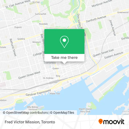 Fred Victor Mission map