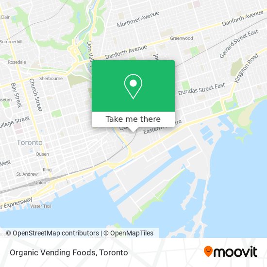 Organic Vending Foods map