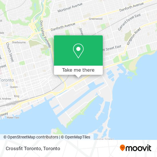 Crossfit Toronto map