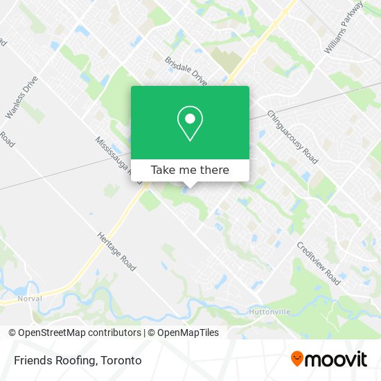 Friends Roofing map