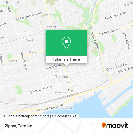 Zipcar map