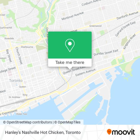 Hanley's Nashville Hot Chicken map