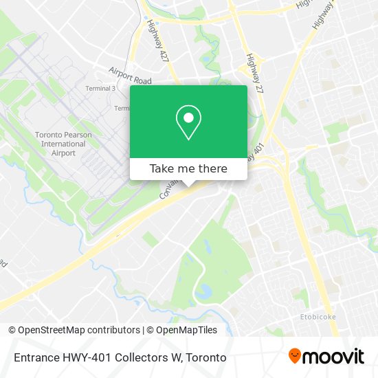 Entrance HWY-401 Collectors W plan