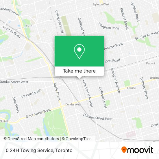 0 24H Towing Service map