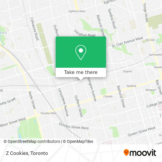 Z Cookies map