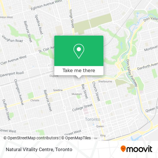 Natural Vitality Centre map