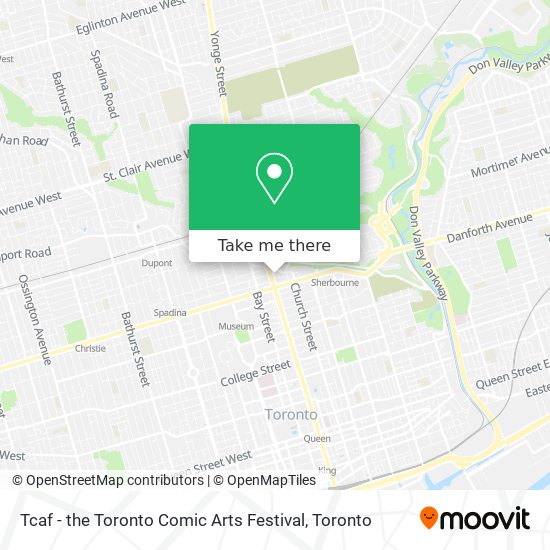 Tcaf - the Toronto Comic Arts Festival map
