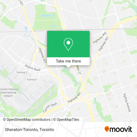Sheraton-Toronto map