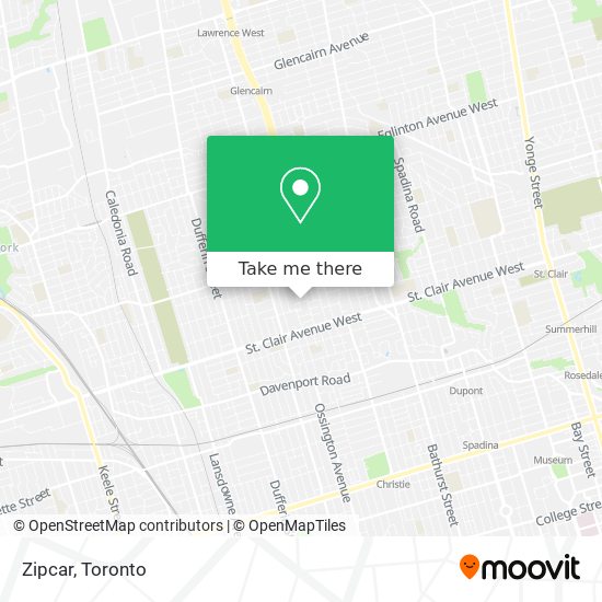 Zipcar map