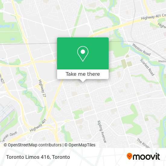 Toronto Limos 416 map