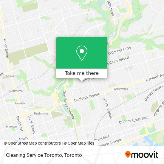 Cleaning Service Toronto map