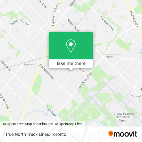 True North Truck Lines map