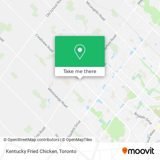 Kentucky Fried Chicken map