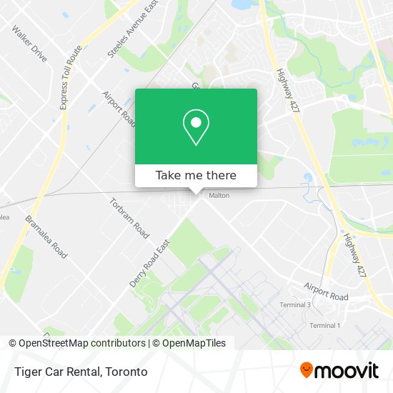 Tiger Car Rental map