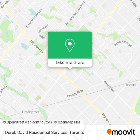 Derek David Residential Services map