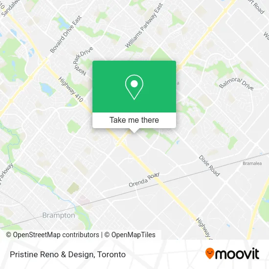 Pristine Reno & Design map