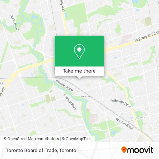 Toronto Board of Trade map
