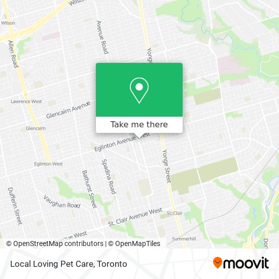 Local Loving Pet Care map